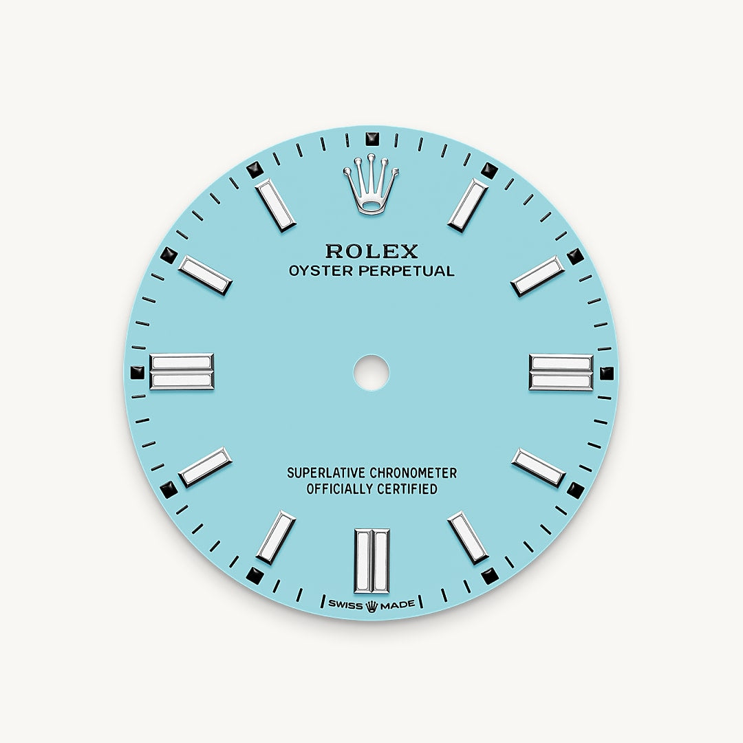 Turquoise blue dial