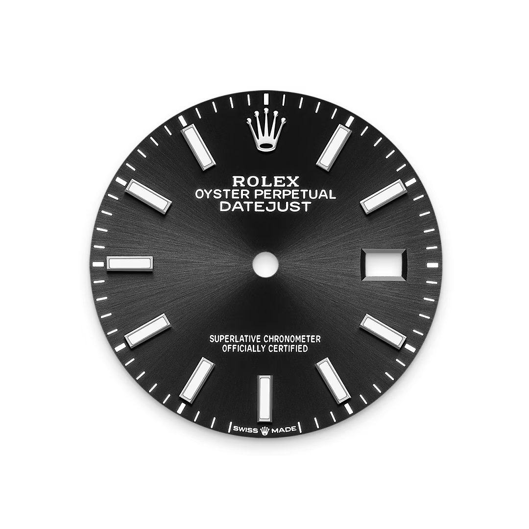 Bright black dial