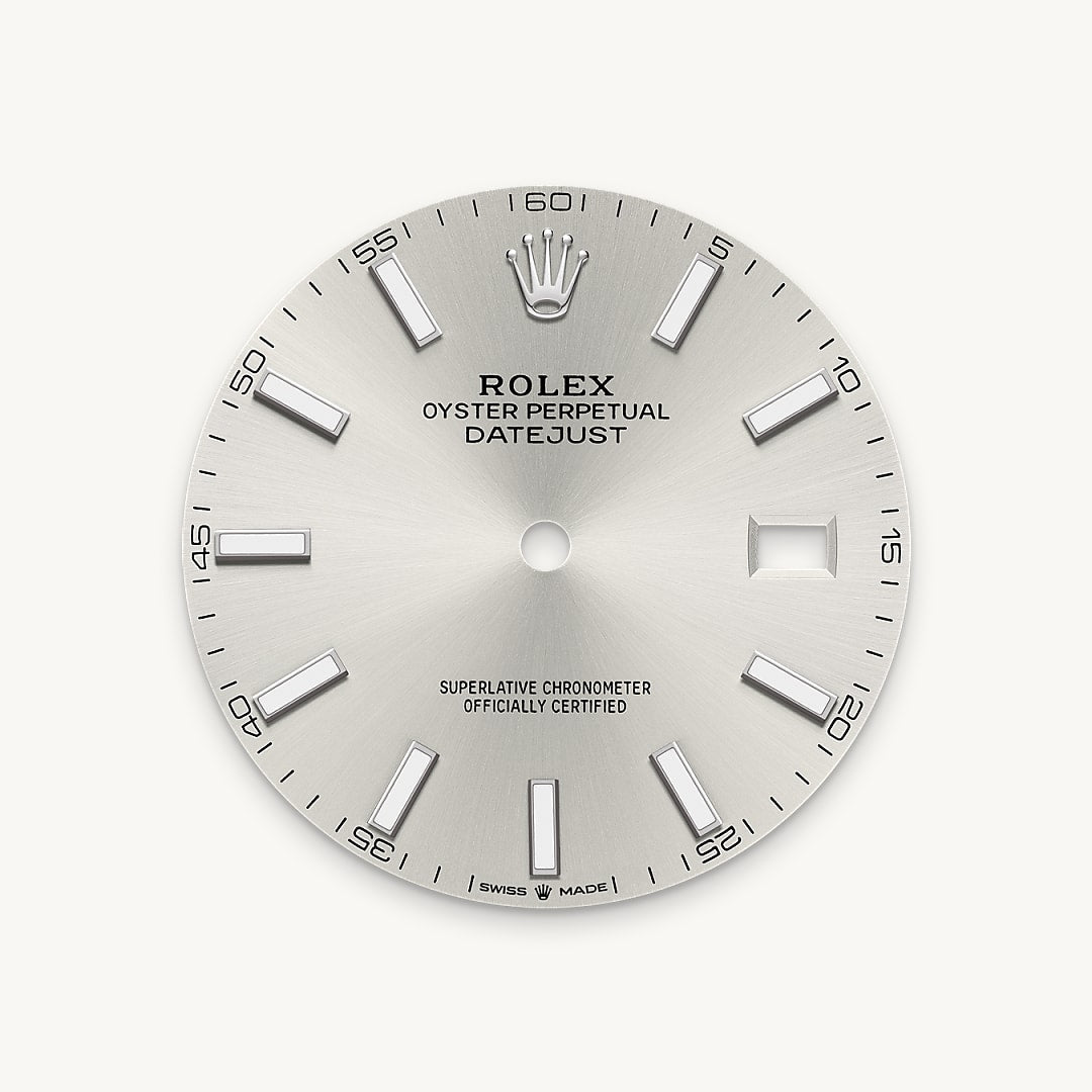 Silver dial