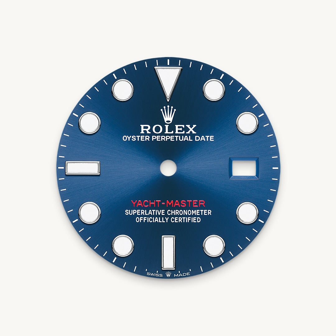 Bright blue dial