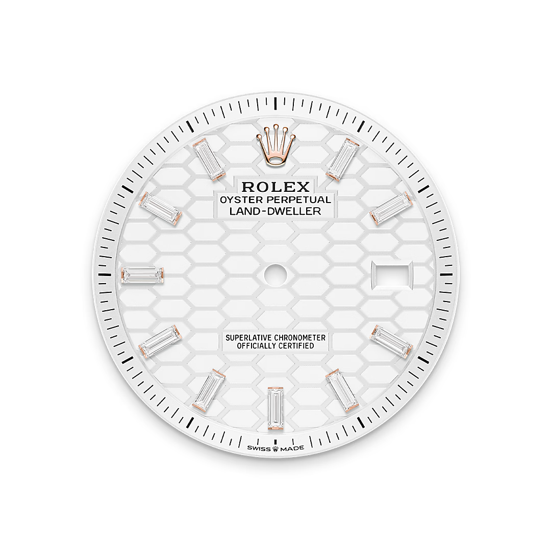 Intense white dial