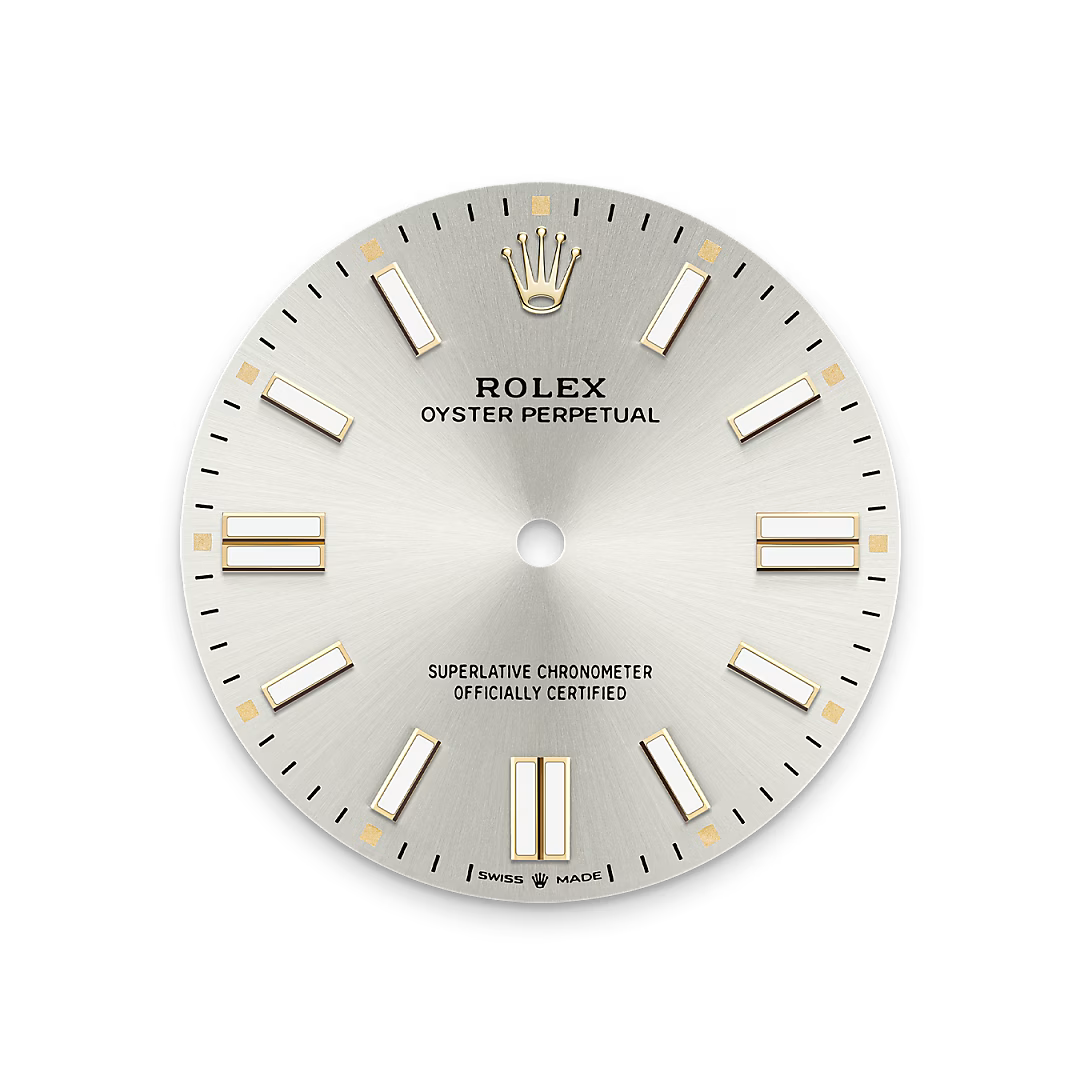 Silver dial