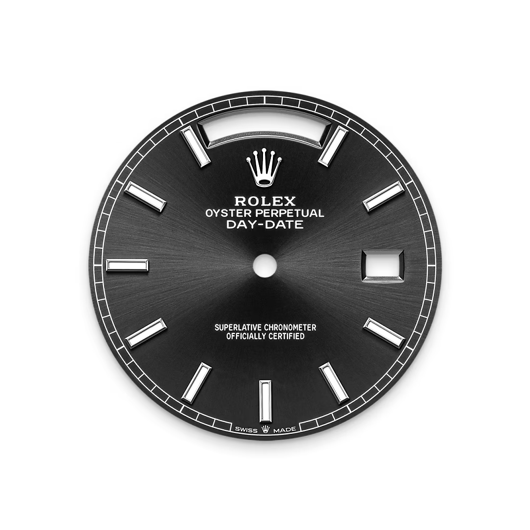 Bright black dial