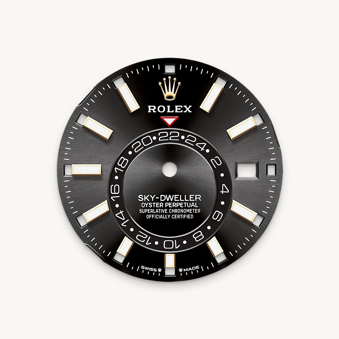 Bright black dial