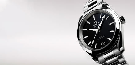 OMEGA Seamaster black dial watch