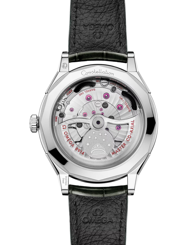 Constellation Observatory | 39mm, Grey Leather Strap, Men's Watch