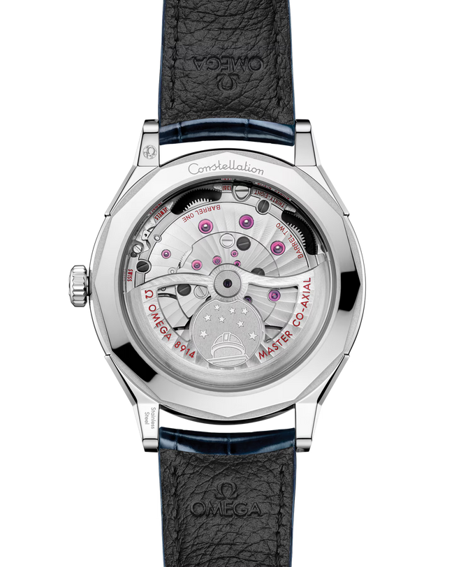 Constellation Observatory | 39mm, Blue Leather Strap, Men's Watch