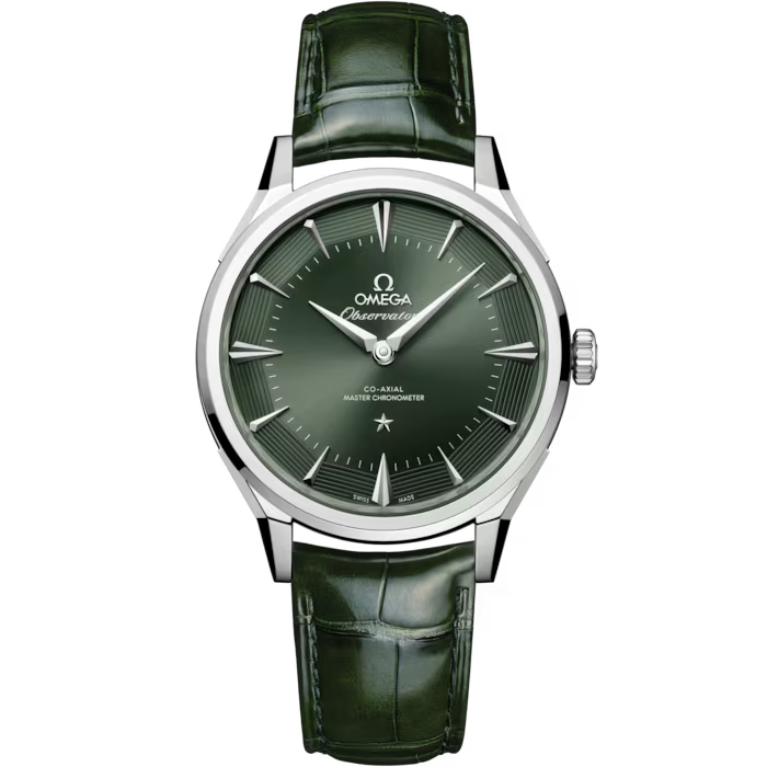 OMEGA Constellation 腕時計　オメガ OMEGA Constellation Observatory | 39mm, Green Leather Strap, Men's