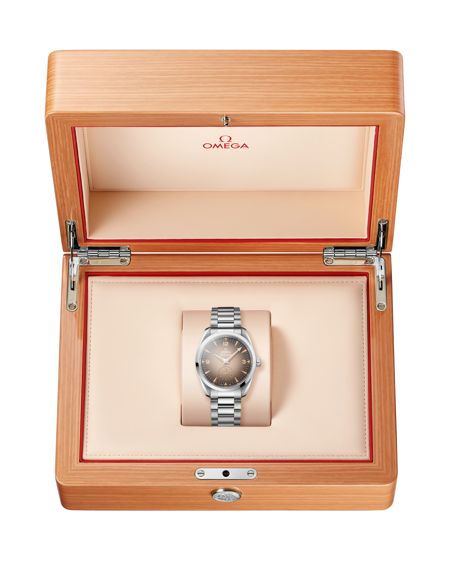 OMEGA Seamaster Railmaster Brown Dial Steel Bracelet