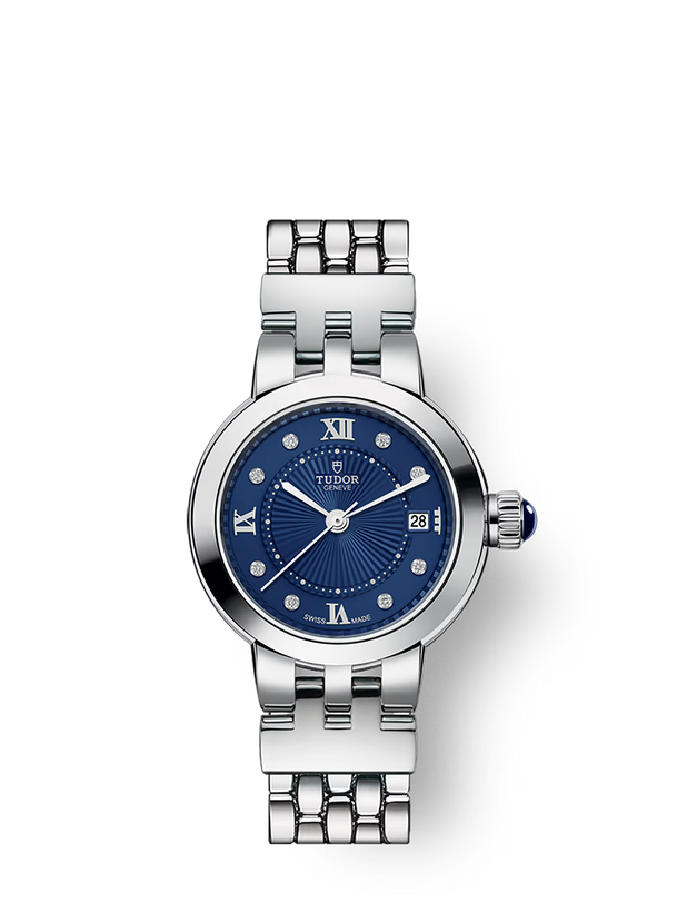Clair de Rose Blue | 26mm, Stainless Steel and Diamonds