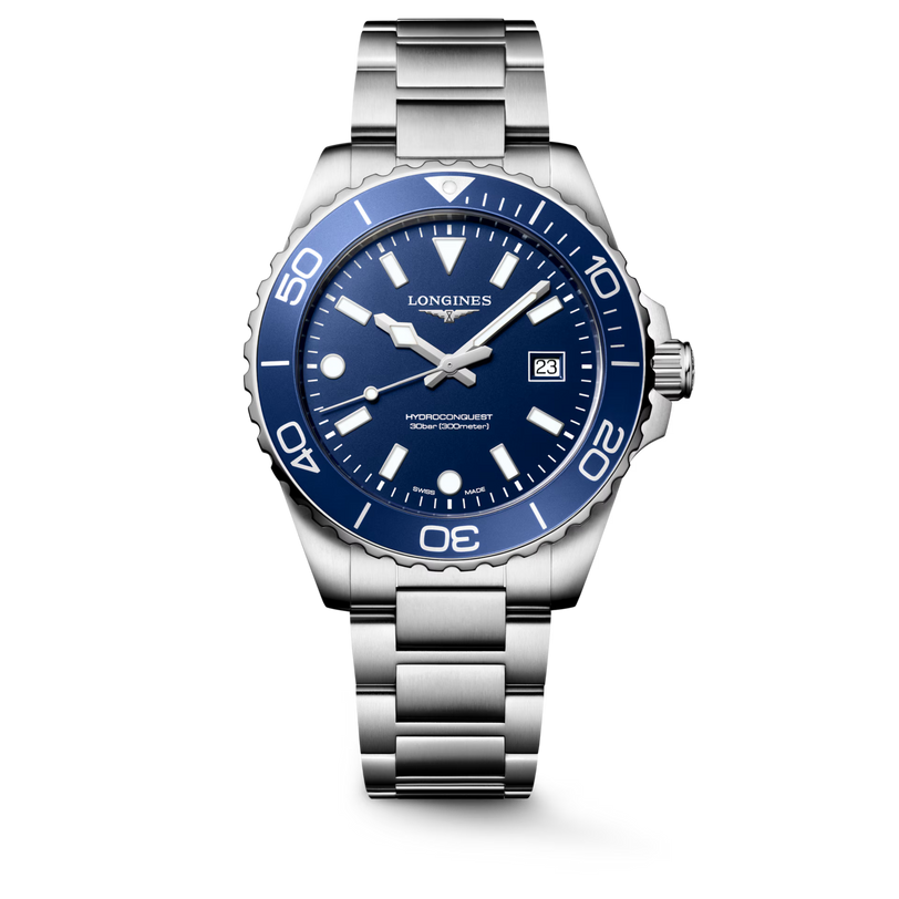 HydroConquest | 42mm, Stainless Steel, Blue Dial