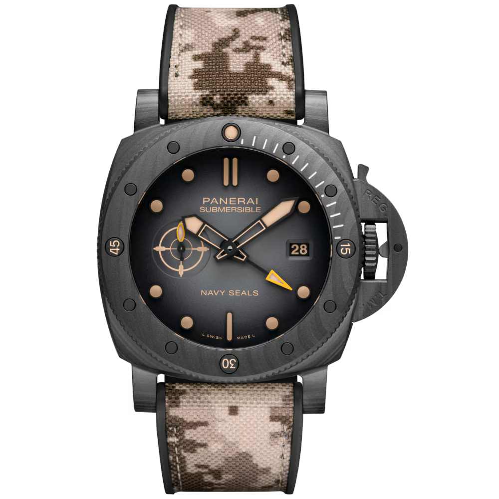 Panerai Submersible QuarantaQuattro GMT Navy SEALs Carbotech™ 44mm