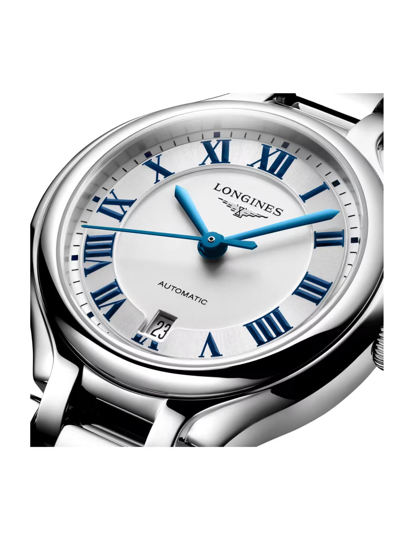 PrimaLuna | 30mm, Stainless Steel, White Dial, Womens Watch