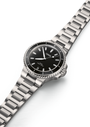 Oris Aquis Date Diamonds with a black dial and a stainless-steel bracelet