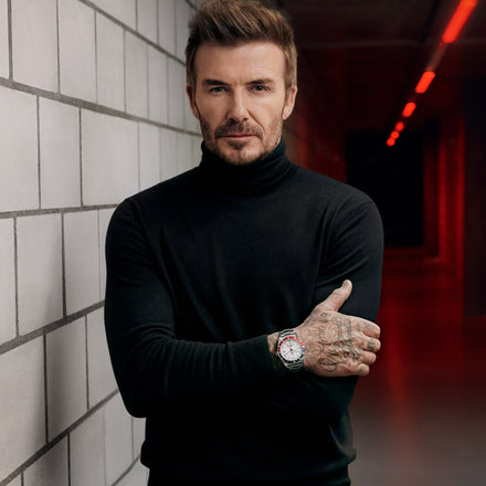 David Beckham wearing Tudor