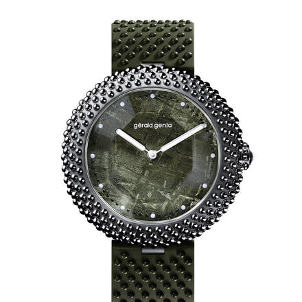 Gentissima Oursin 41 Green Meteorite | 41mm, Titanium