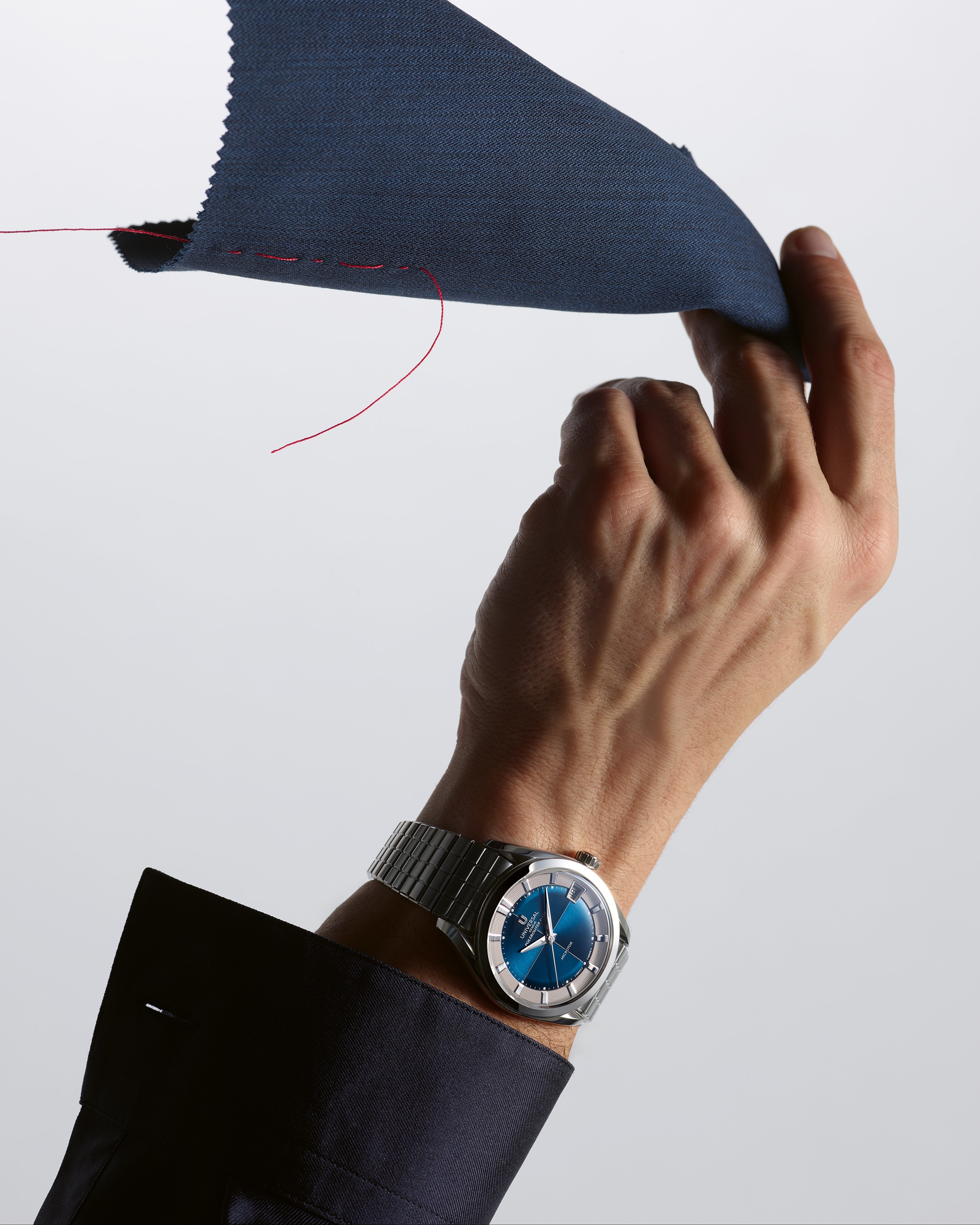 Universal Genève The Polerouter Date 39mm Steel Blue