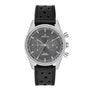 Zenith El Primero Limited Edition For Hodinkee chronograph watch with a black textured dial and black perforated leather strap by Zenith.