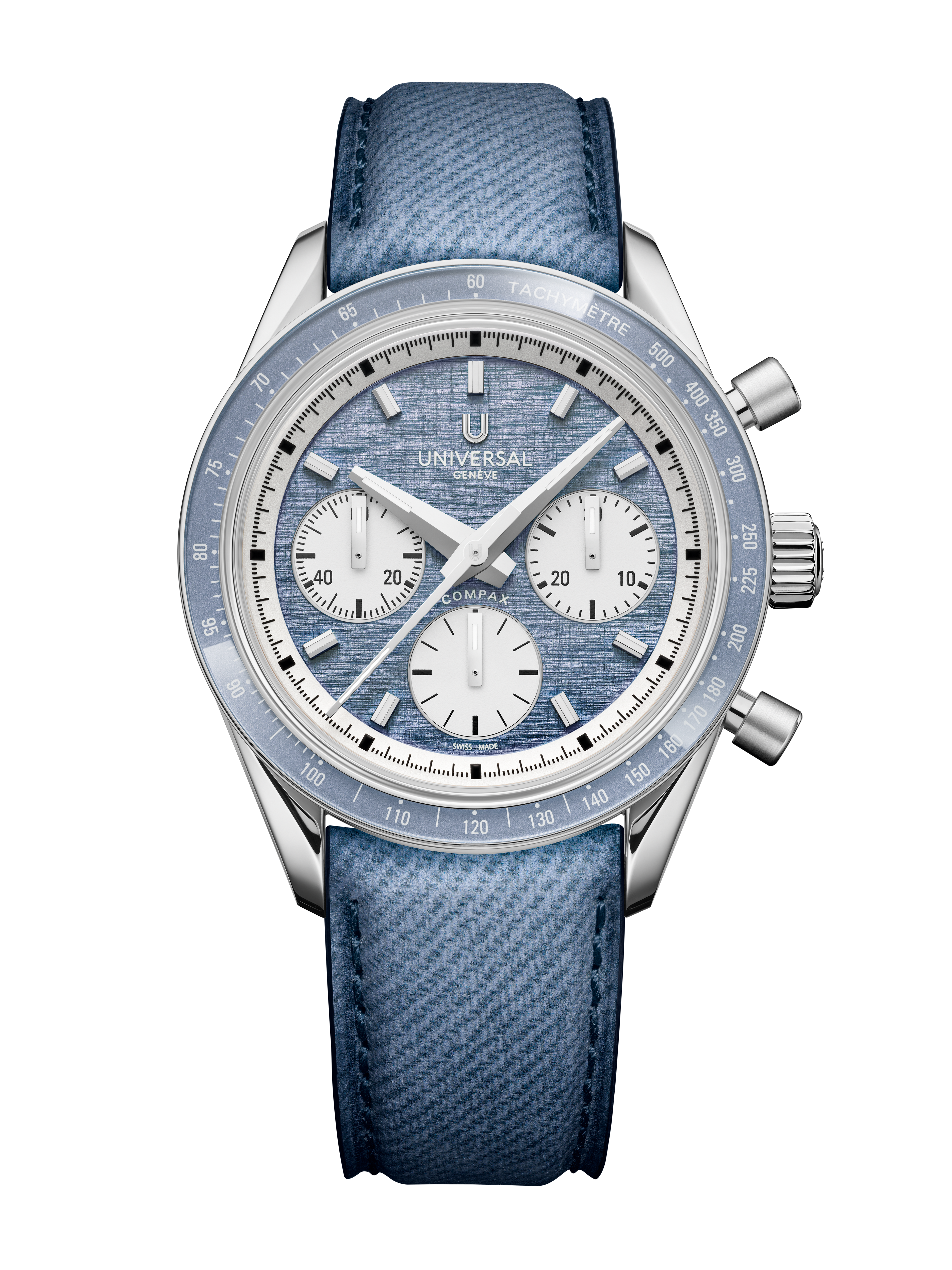 Universal Geneve Compax Capsule brushed indigo Ref. UGCO005