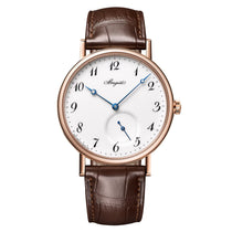 Classique 7147 | 40mm, 18K Rose Gold, Leather, White Dial