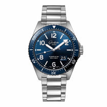 SeaQ Panorama Date | 43mm, Steel, Blue Dial