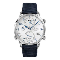 Senator Cosmopolite | 44mm, Steel, Fabric, Silver Dial