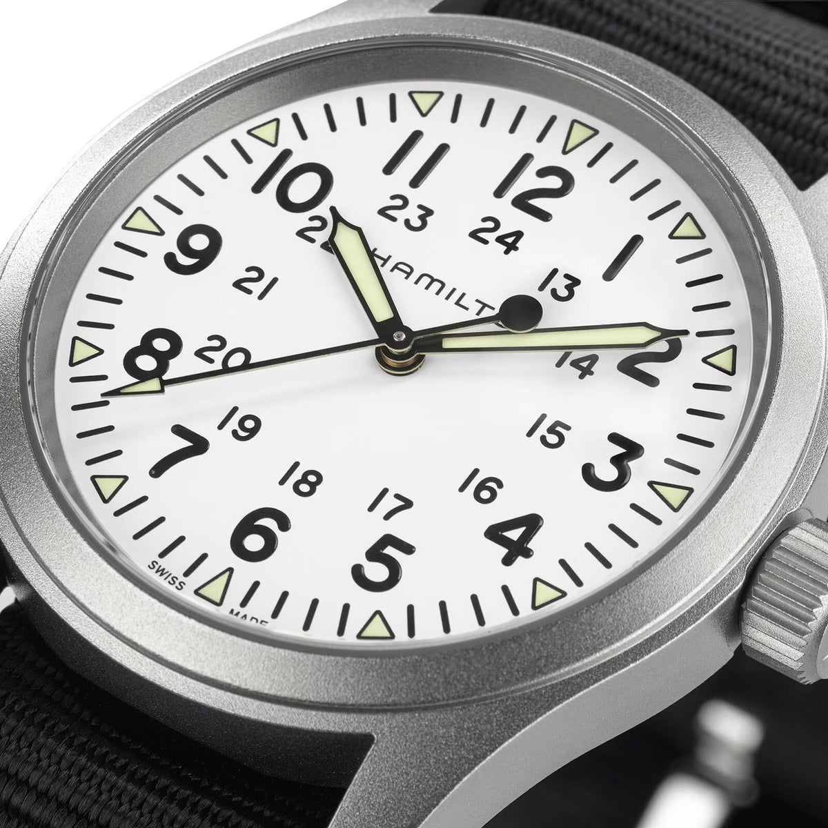 NWT Hamilton Khaki Field Quartz White Dial Ladies Watch Khaki Field Quartz 38mm | Hamilton Watch - H69401110  main image 2