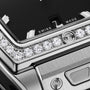 Close-up of the Hublot Spirit Of Big Bang Steel Diamonds watch, showcasing its diamond bezel, Swiss Made text, and detailed engravings—underscoring the refined design of this luxury timepiece.