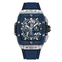 Spirit Of Big Bang Titanium Blue Ceramic | 42mm, Titanium, Rubber, Blue Dial