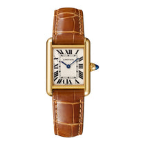 Tank Louis Cartier | 22mm, 18K Yellow Gold, Alligator Leather, White Dial
