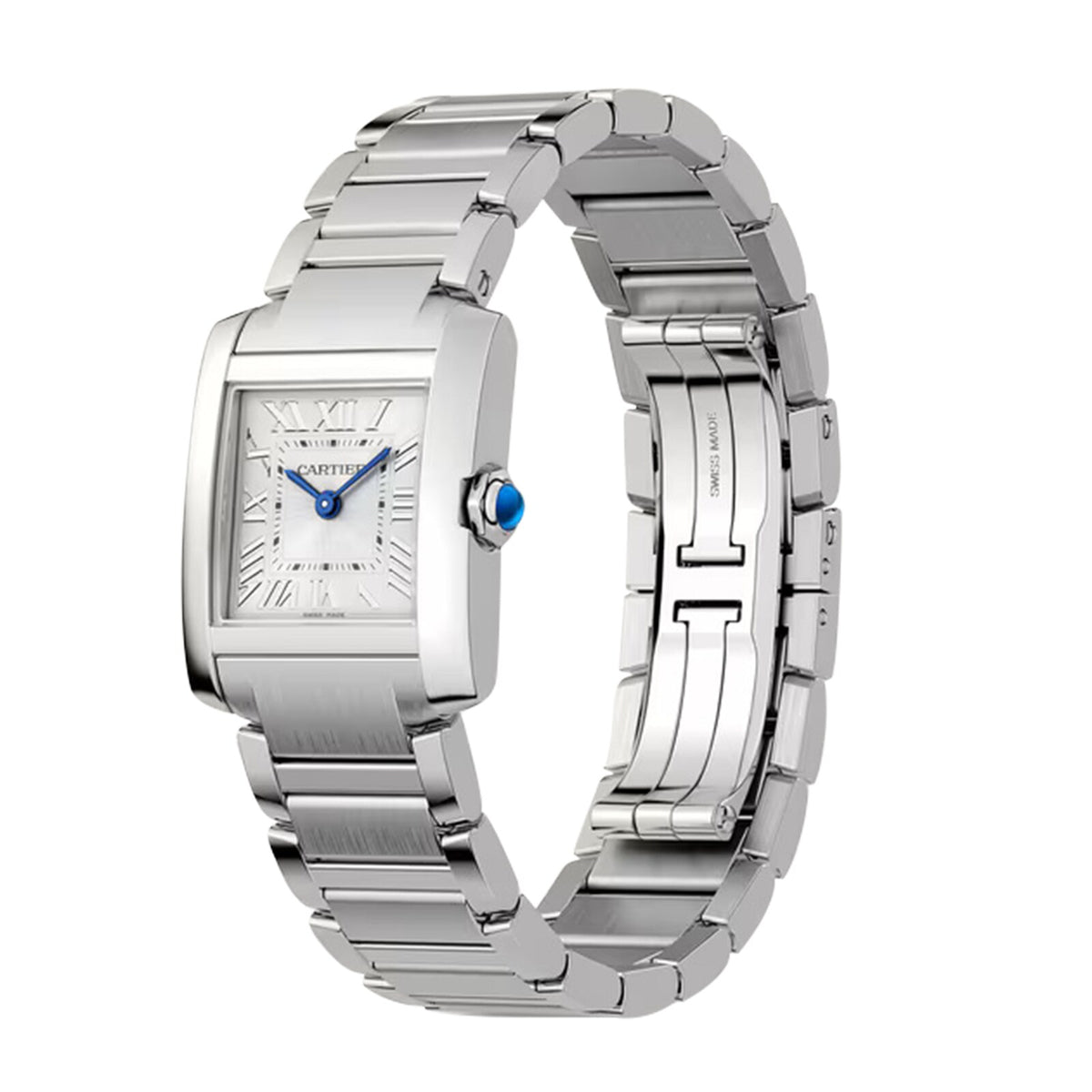 Cartier Tank Française Small Model 21mm Steel Silver Dial