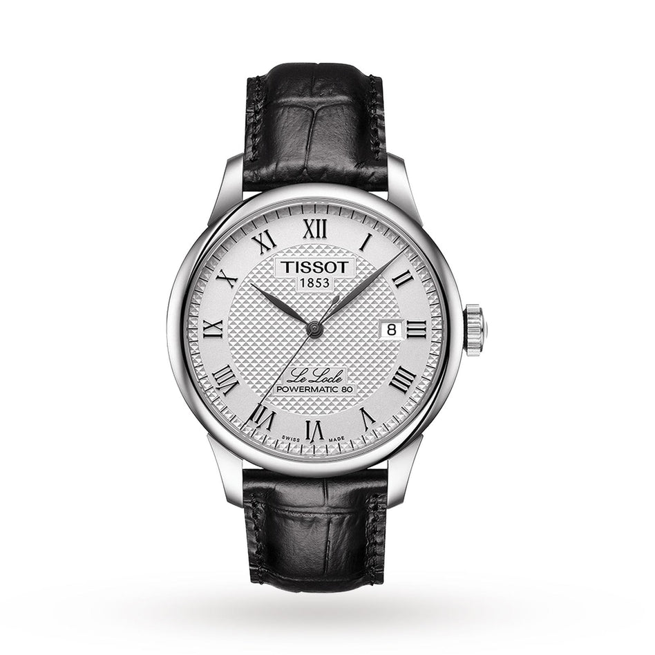 Tissot Le Locle Powermatic 80 39.5mm Steel Leather Silver Dial