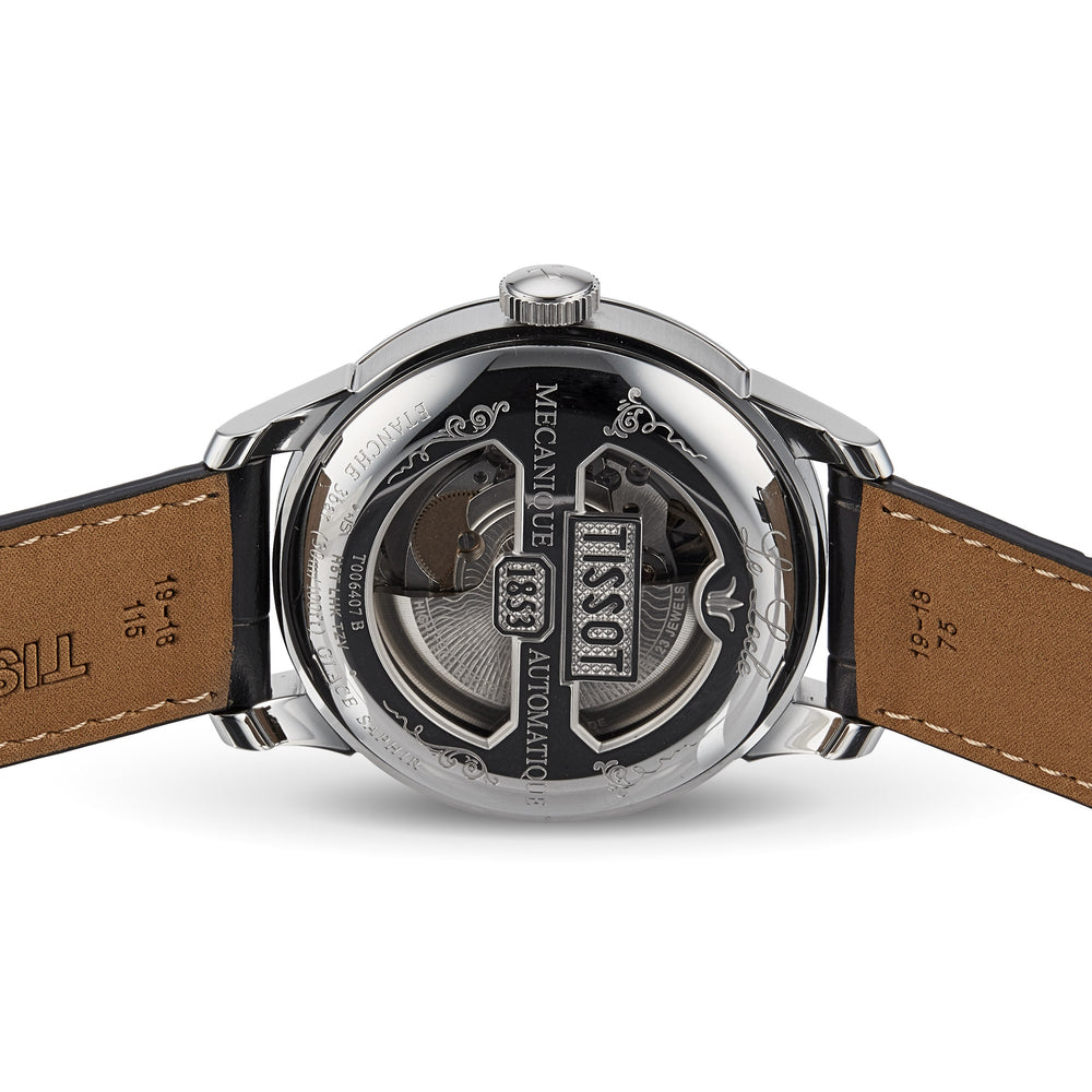 Tissot Le Locle Powermatic 80 39.5mm Steel Leather Silver Dial