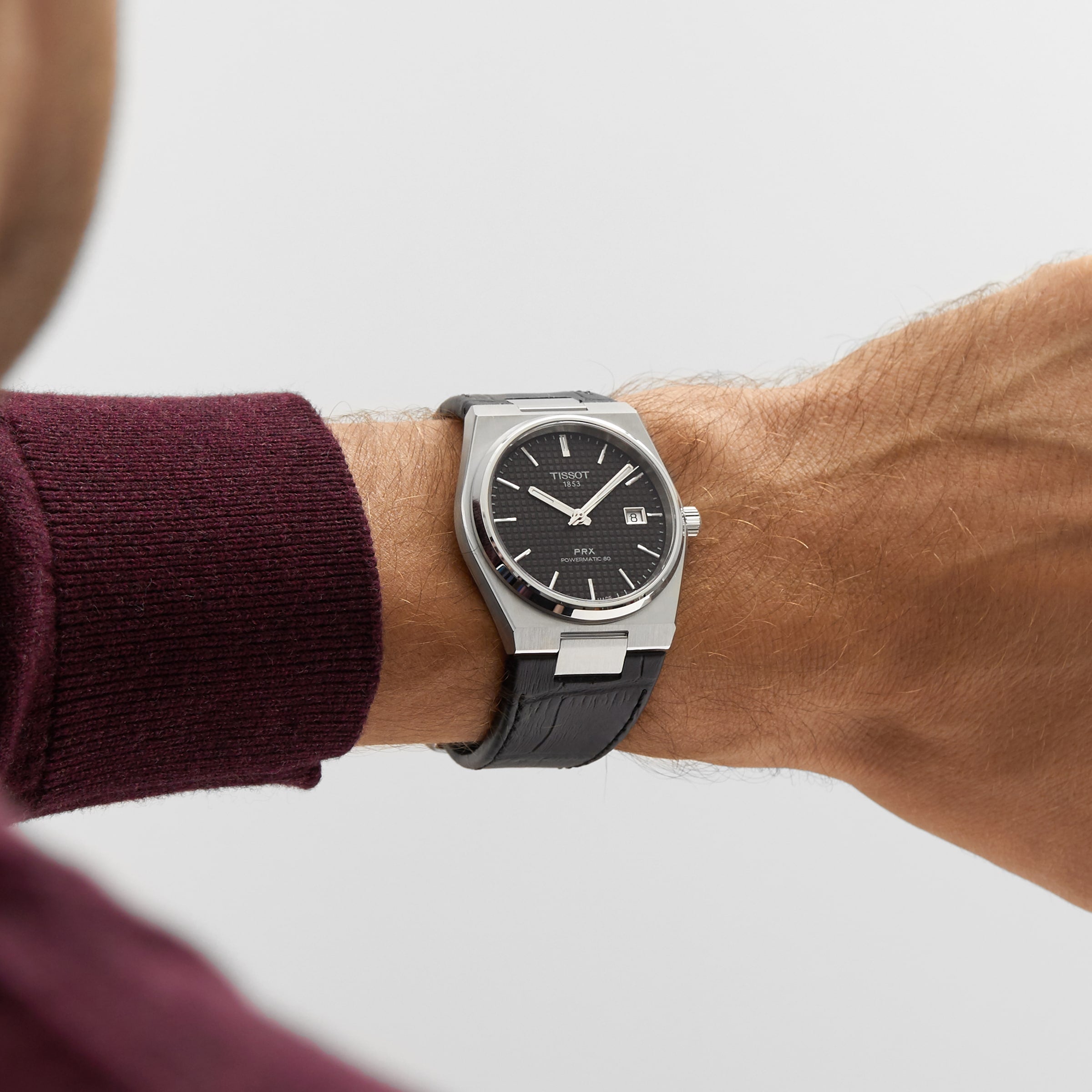 ティソ TISSOT PRX 35mm Powermatic 80 ブラック Tissot PRX Powermatic 80 Black Dial Automatic 35mm Watch – C&C