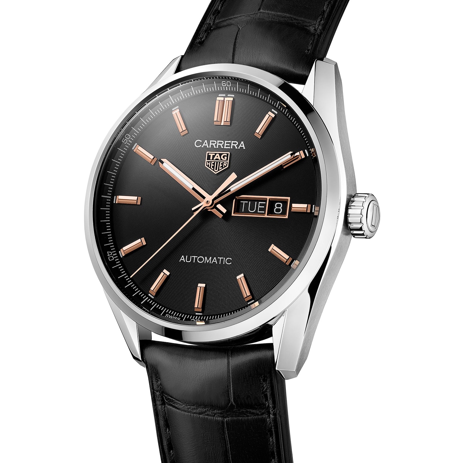 Close up of the TAG Heuer Carrera Day-Date