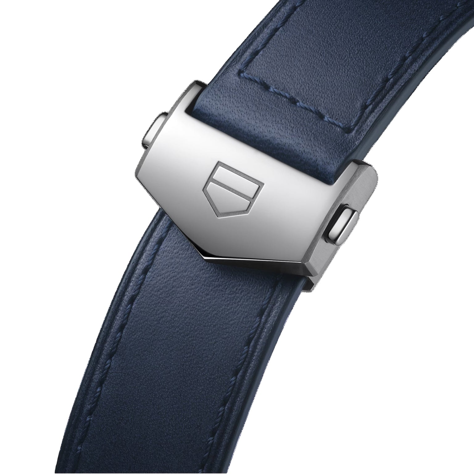 Close up of the clasp of the Carrera Chronograph