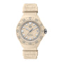 Beige TAG Heuer watch on a white background