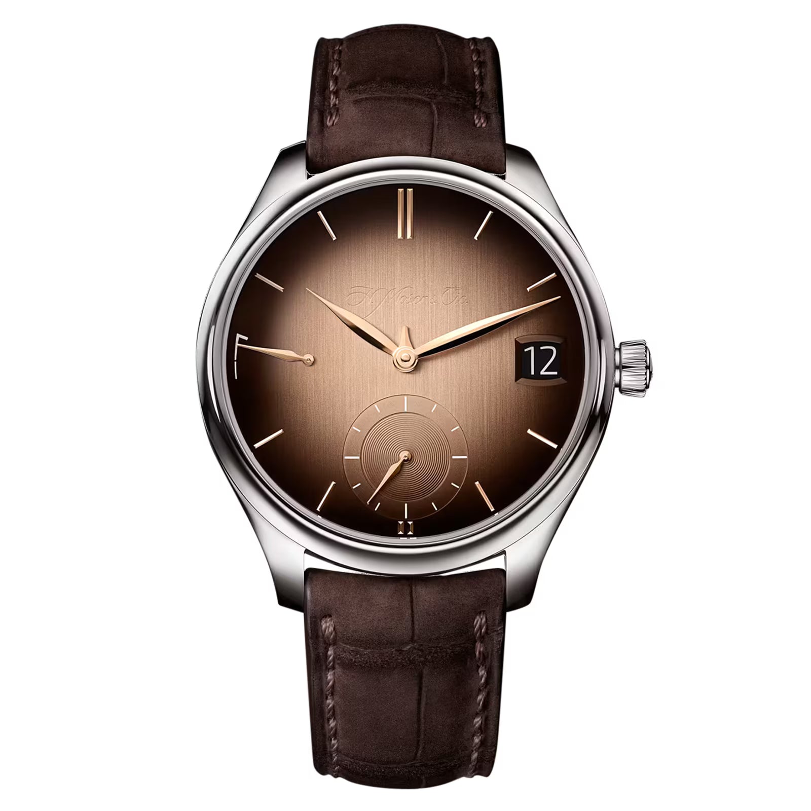 Endeavour Perpetual Calendar Smoked Salmon | 42mm, 18K White Gold, Men's Watch