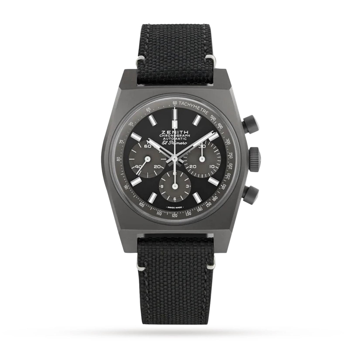 Zenith Chronomaster Revival Shadow 37mm Titanium Rubber Black Dial