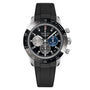 The Zenith Chronomaster Sport features an El Primero 3600 movement, black rubber strap, black ceramic bezel, and three subdials on a striking black-and-gray gradient dial.