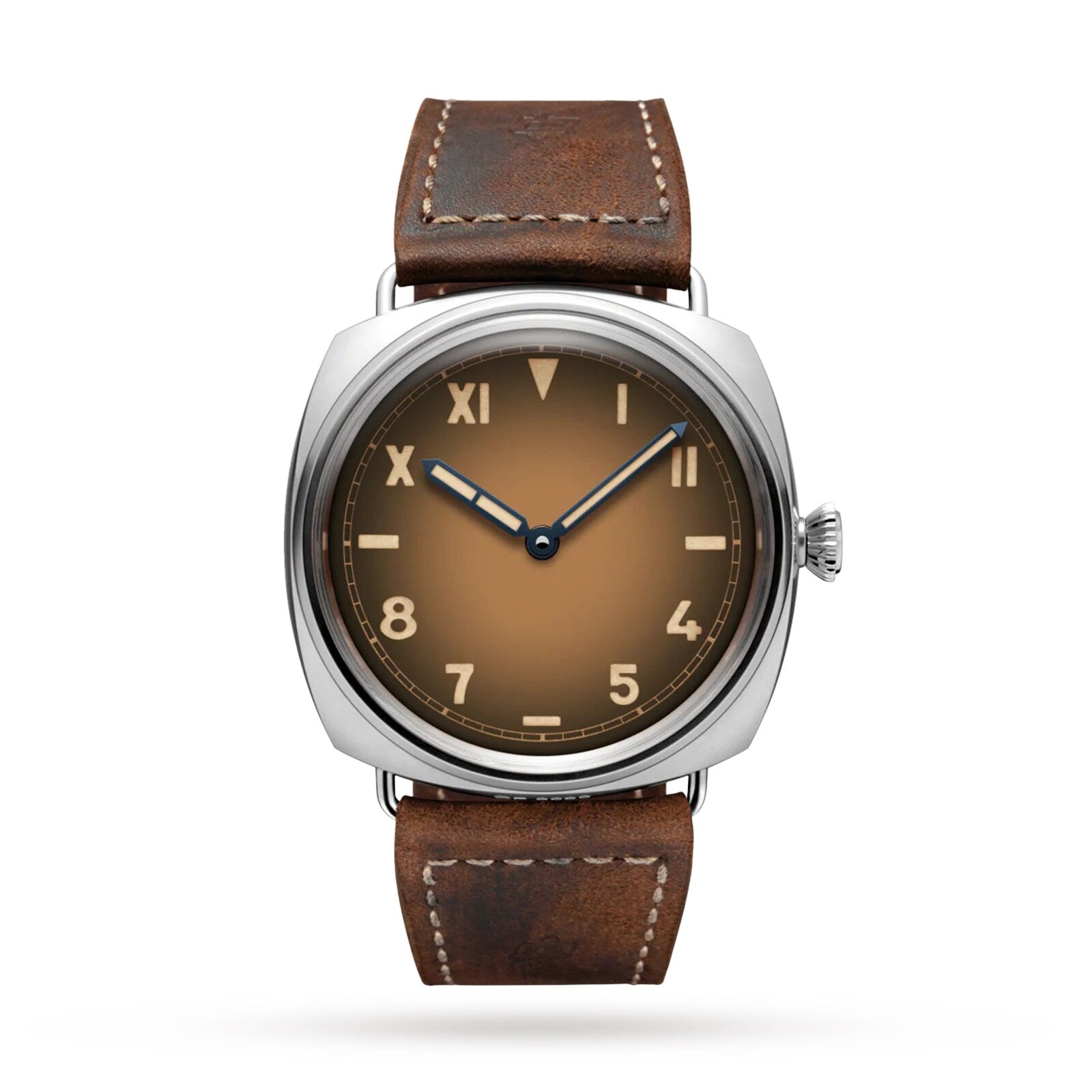 Panerai Radiomir California 47mm Steel Alligator Leather Brown Dial