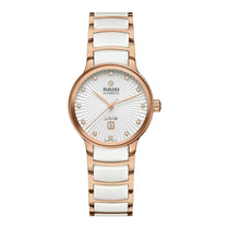 Centrix Automatic Diamonds | 30.5mm, Two-Tone Steel & PVD Rose Gold, Ceramic & Steel PVD Rose Gold, Diamond White Dial