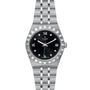 The TUDOR Royal is a stainless steel wristwatch featuring a black dial with Roman numerals, date at 3 o’clock, and an integrated five-link bracelet—capturing the automatic sport-chic style.