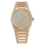 The Parmigiani Fleurier TONDA PF Automatic is a gold luxury wristwatch featuring a diamond-encrusted bezel and hour markers on a textured dial.