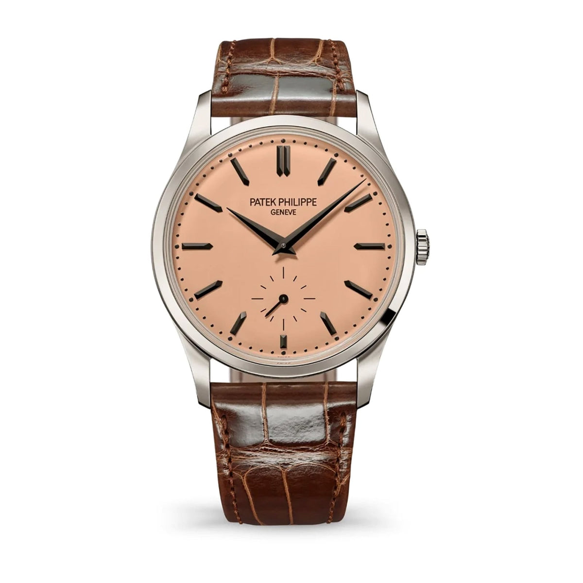 Patek Philippe Calatrava Platinum 6196P-001 38mm Platinum Leather Pink