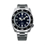 The Grand Seiko Spring Drive 5 Days Sport is a stainless steel dive watch with a blue dial, silver hour markers, black rotating bezel, and metal bracelet, powered by the innovative Spring Drive Caliber 9RA5.