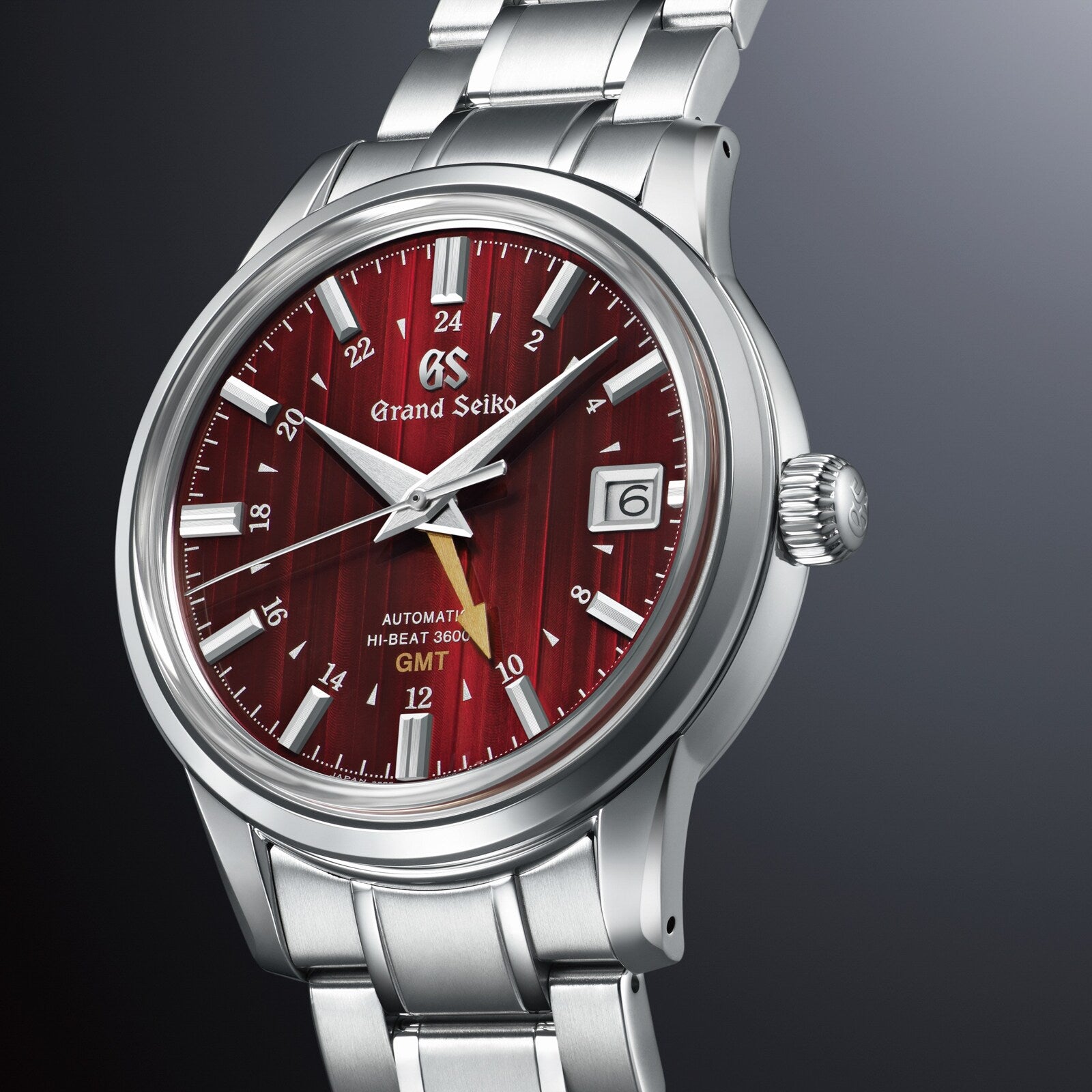 Hi-Beat GMT Elegance | 39.5mm, Steel, Red Dial