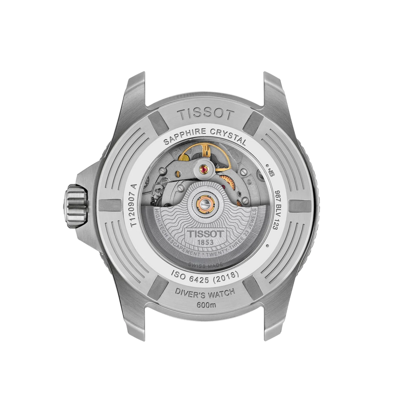 SeaStar 2000 | 44mm, Stainless Steel, Rubber Strap, Blue Dial