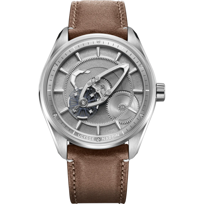 Freak X Grey | 41mm, Stainless Steel, Brown Calf Leather, Mens Watch