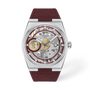 PRX Damian Lillard Special Edition 2026 | Silver Dial, Burgundy Rubber Strap, and Leather Strap